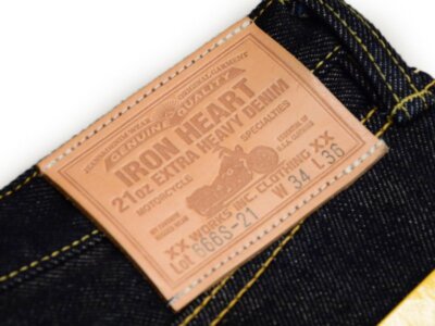 check description Iron Heart 666S-21oz selvedge denim slim straight Motorcycle
