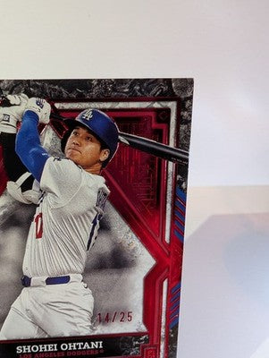 2025 Shohei Ohtani Topps Tier One Baseball Los Angeles Dodgers Red Parallel