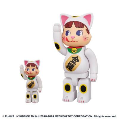 NY@BRICK Lucky Cat 100% & 400% BE@RBRICK Figure Peko-chan