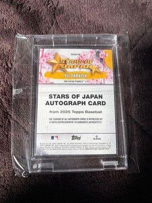 2025 TOPPS Yu Darvish Autograph Card Stars of Japan Autograph Card 5/10