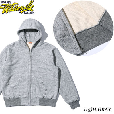 see description 6colors WHITESVILLE SET-IN ZIP SWEAT PARKA LINING WV69264