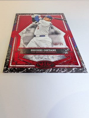 2025 Shohei Ohtani Topps Tier One Baseball Los Angeles Dodgers Red Parallel