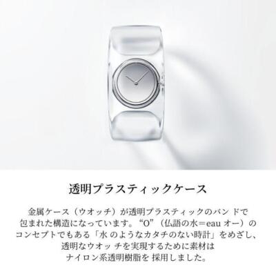 【New】 ISSEY MIYAKE O Bangle Watch SMOKE Tokujin Yoshioka designed NY0W005 acs
