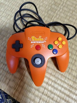 Nintendo 64 Controller Pikachu Pokemon N64 Orange Yellow NUS-005 Limited Tested