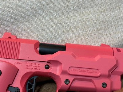 SAO Gun Gale Online AM.45 LLENN Vorpal Bunny Gas Blowback Pistol pink gift *8