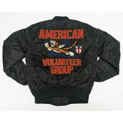 AVIREX Flying Tiger AVG Reversible MA-1 Black Size F Filled with padding