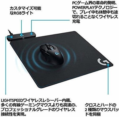 【US/DDP】 Logitech G Series Gaming Mouse Pad G-PMP-001 POWERPLAY Black NEW F/J JP