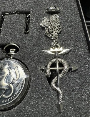 Fullmetal Alchemist Pocket Watch, Ring, Necklace 3-Piece Box Edward Elric