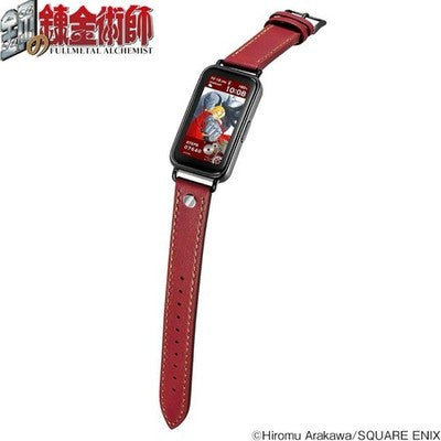Fullmetal Alchemist Smartwatch Edward Elric Model HUCHRBD8E Red calf leather