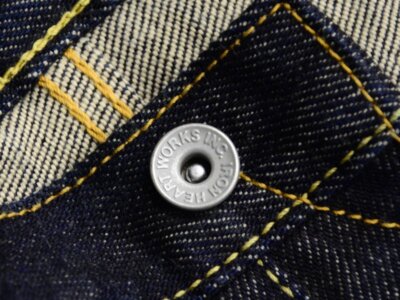 check description Iron Heart 666S-21oz selvedge denim slim straight Motorcycle