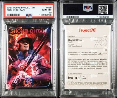 Shohei Ohtani Topps Project 70 #625 PSA10 Major League Baseball limited quantity