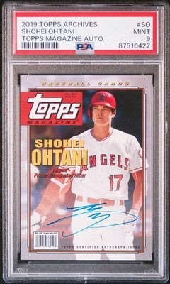 2019 Topps Archives Shohei Ohtani Los Angeles Angels Topps Magazine PSA 9