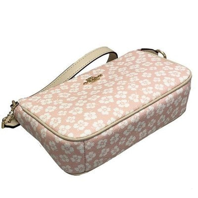Coach Pouch Accessories Daisy Floral Print Nolita Handle Pouch Pink Multi