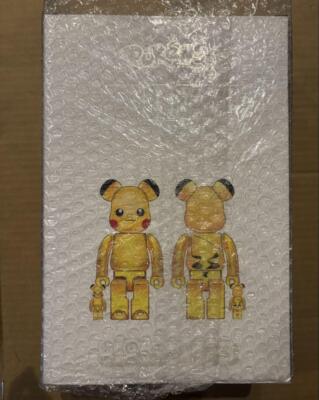 BE@RBRICK Pikachu GOLD CHROME Ver100& 400% FigureUnused item