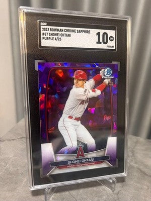2023 Shohei Ohtani Bowman Chrome  Sapphire SGC 10 Purple /25 Angels