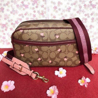 COACH Jes Crossbody in Signature Canvas Heart floral print C3239 outlet New JP