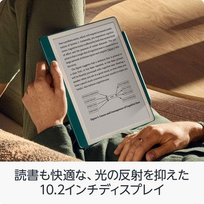 Metallic jade color Amazon Kindle Scribe (2024) 64GB Tungsten Premium Pen