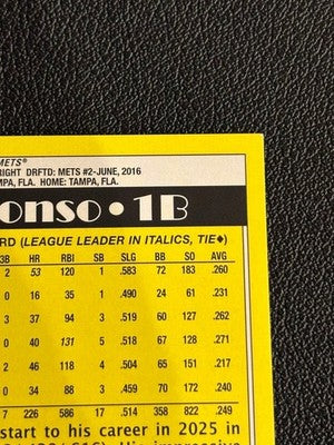 2025 Topps Pete Alonso Base Update Japan Edition /10 sakura