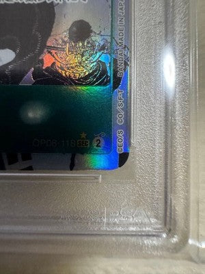 ONE PIECE Card Roronoa Zoro OP06-118 SEC Comic Parallel Manga Japanese(PSA 10)