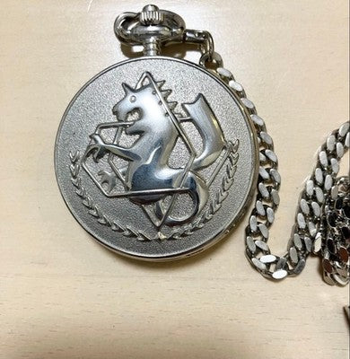 Fullmetal Alchemist COSPA Edward Elric Silver Watch Quartz Pocket Watch