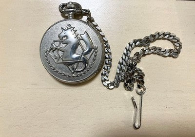 Fullmetal Alchemist COSPA Edward Elric Silver Watch Quartz Pocket Watch
