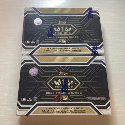2 Box sets containing 2 autographed cards and 1 relic otani ichiro matsui