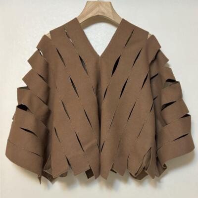 Unused Junya Watanabe Comme des Garcons Slit Tops XS Camel