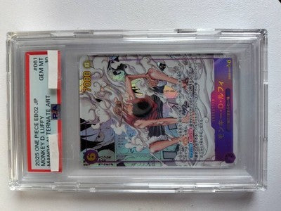 One Piece Monkey D. Luffy SEC Super Parallel Anime 25th collection PSA10 SSR