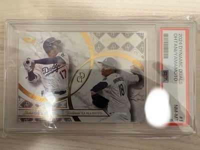 2024 Topps Dynamic Duals Shohei Ohtani Yoshinobu Yamamoto PSA8 Japan