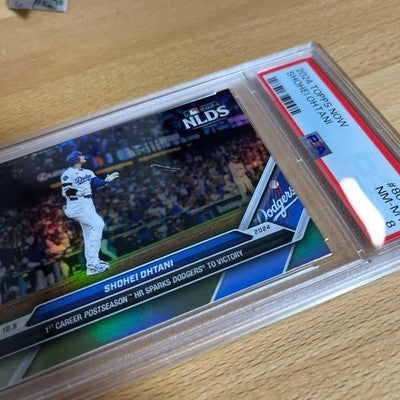 2024 Topps Now NLDS Shohei Ohtani PSA8 Trading Card MBL Los Angeles Dodgers