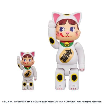 NY@BRICK Lucky Cat 100% & 400% BE@RBRICK Figure Peko-chan