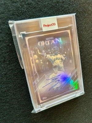 Shohei Ohtani Angels Autograph Card Topps Limited Edition 10 Project70 Hand sing