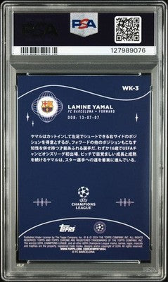 Lamine Yamal 2023 Topps UCL Japan Edition Wonderkids RC #3 PSA 9 MINT