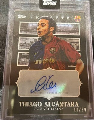 Topps FC Barcelona Thiago Alcantara Triple 2008-09  Autograph /99