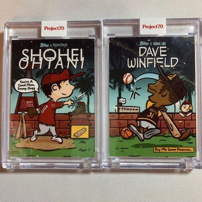 2021 Topps Project 70 Shohei Ohtani & David Winfield Snoop Dogg Card Set