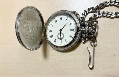 Fullmetal Alchemist COSPA Edward Elric Silver Watch Quartz Pocket Watch