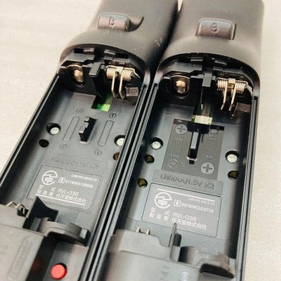 2 Nintendo Wii Remote Motion Plus Controller RVL-036 OEM Black Set Jacket Strap