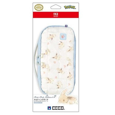 Pokemon Eevee Quilted Medium Pouch for Nintendo Switch 2 Hori Official