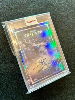 Shohei Ohtani Angels Autograph Card Topps Limited Edition 10 Project70 Hand sing