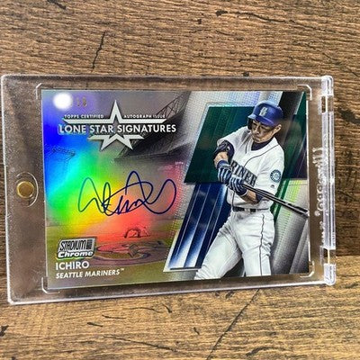 2020 Topps Stadium Club Chrome Ichiro Lone Star Signatures Auto /10 Mariners JP