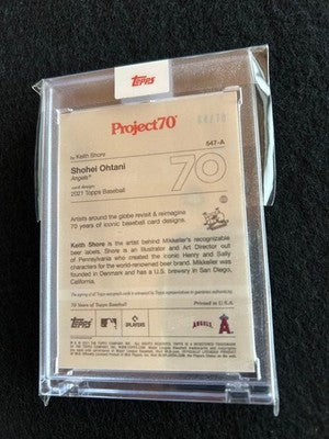 2023 Shohei Ohtani autographed card Topps Project70 50-50 Japanese Edition