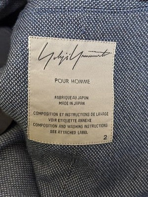 Yohji Yamamoto POUR HOMME 13SS Rayon Set Dark Blue  sizeS Set-up suit