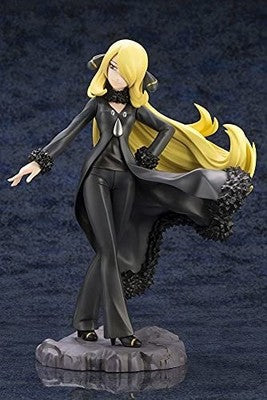 Kotobukiya Pokemon Series Cynthia with Garchomp Shirona Figure ARTFX J gift JP