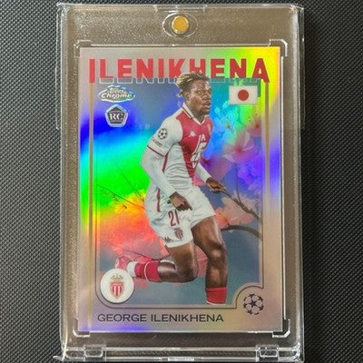 Topps George Ilenikhena RC Rookie Sakura Parallel AS Monaco Soccer Card 2025