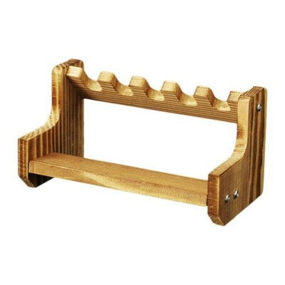 Wooden Handgun Model Rack Mini Handgun Display Stand 5-Slot Multi-Grid Cabinet