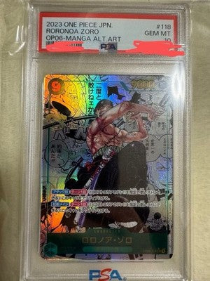 ONE PIECE Card Roronoa Zoro OP06-118 SEC Comic Parallel Manga Japanese(PSA 10)