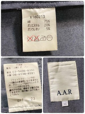 Yohji Yamamoto suit  Casual suit black denim A.A.R. set 90s Y's for men XL/L