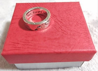 see description Fullmetal Alchemist Merchandise Ring Message Ring Roy Mustang