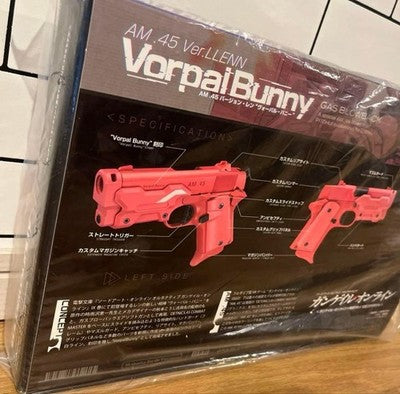 SAO Gun Gale Online AM.45 LLENN Vorpal Bunny Gas Blowback Pistol pink gift *6