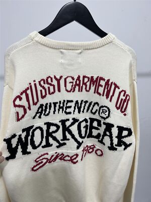see description size S-XL STUSSY Stylish Classic Back Jacquard Monogram Jumper